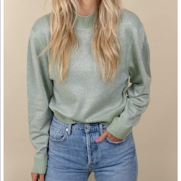 Free People Sweaters - Free People Starry Night Metallic Sweater NWT